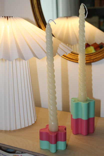 Mira - Le duo de bougeoirs bicolore