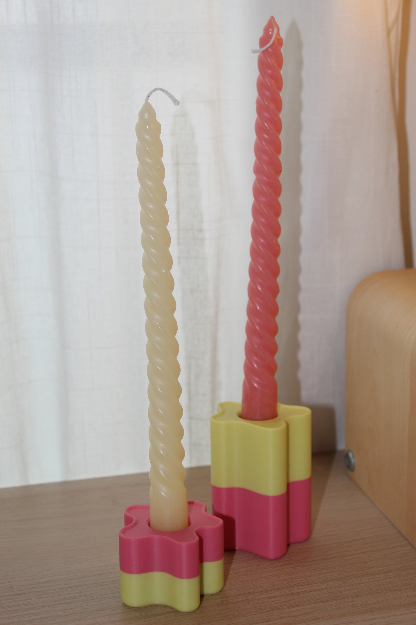 Mira - Le duo de bougeoirs bicolore