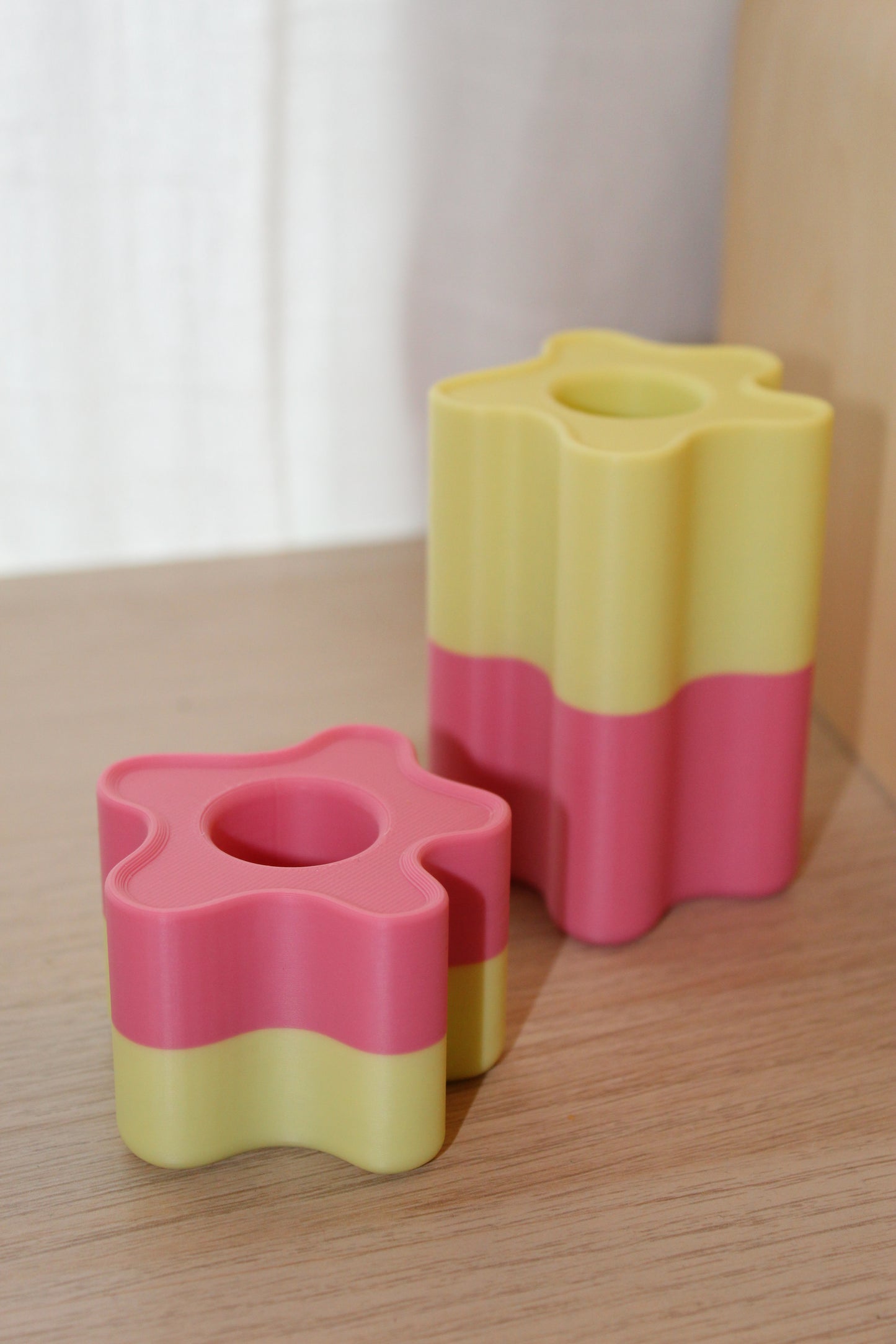 Mira - Le duo de bougeoirs bicolore